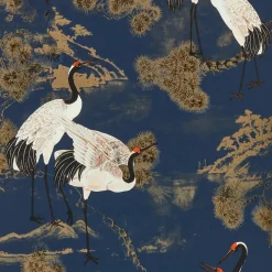 Kwantum Behang Anna Blauw