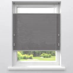 Kwantum Fenstr Dubbel Plissé Dewi Grijs Lichtdoorlatend