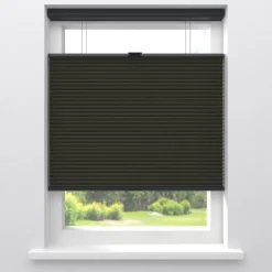 Kwantum Fenstr Dubbel Plissé 45mm Lot Espresso Verduisterend