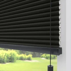 Kwantum Fenstr Dubbel Plissé Suus Zwart Verduisterend