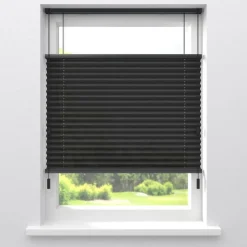 Kwantum Fenstr Plissé Mara Zwart Lichtdoorlatend