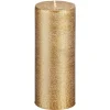 Kwantum Kaars Rustiek Goud 7x17 Cm