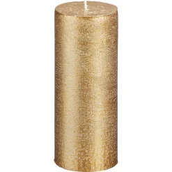 Kwantum Kaars Rustiek Goud 7x17 Cm
