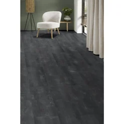 Kwantum Klik PVC Mabel Antraciet Tegel