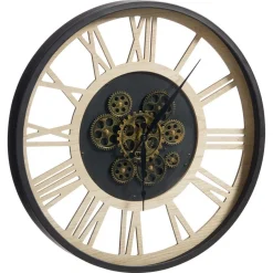 Kwantum Klok Toulon Zwart Goud