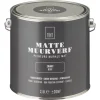 Kwantum Muurverf Mat Zwart 2.5 L