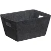Kwantum Opbergmand Vilt Antraciet 39x29x20cm