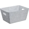 Kwantum Opbergmand Vilt Grijs 39x29x20cm