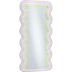 Kwantum Spiegel Met Verlichting - Wave - Neon - - 70x35 Cm