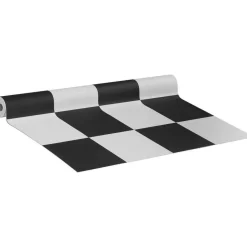 Kwantum Vinyl Benson Zwart Wit Tegellook